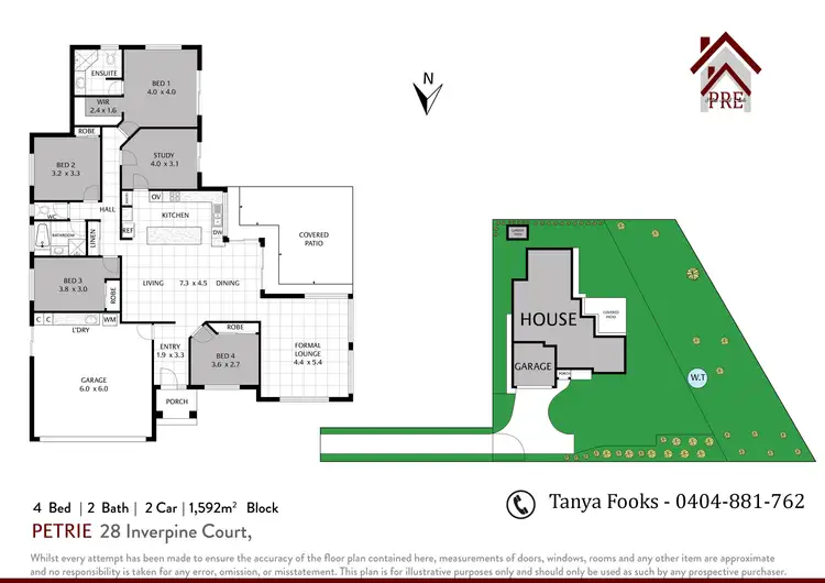 Floorplan of Homely house listing, 28 Inverpine Ct, Petrie QLD 4502