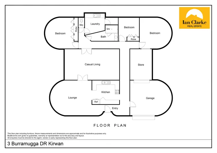 Floorplan of Homely house listing, 3 Burramugga Cres, Kirwan QLD 4817
