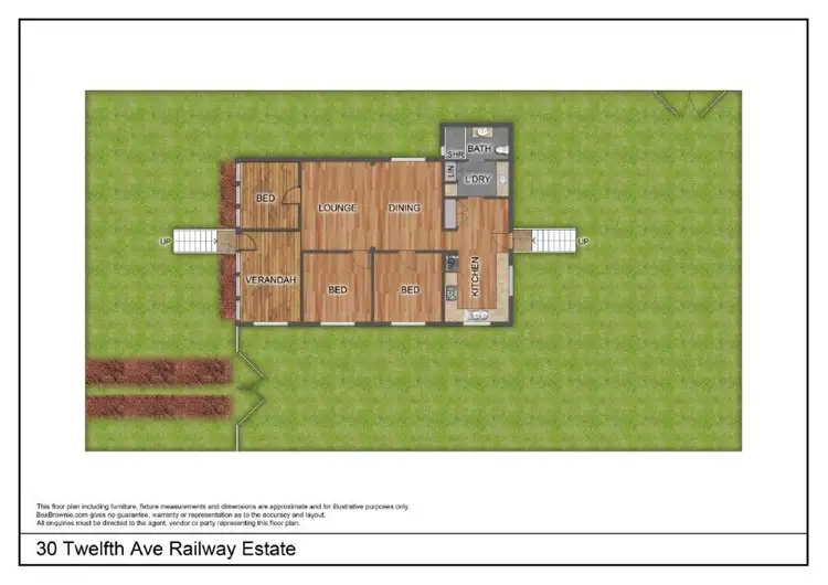Floorplan of Homely house listing, 30 Twelfth Ave, Railway Estate QLD 4810