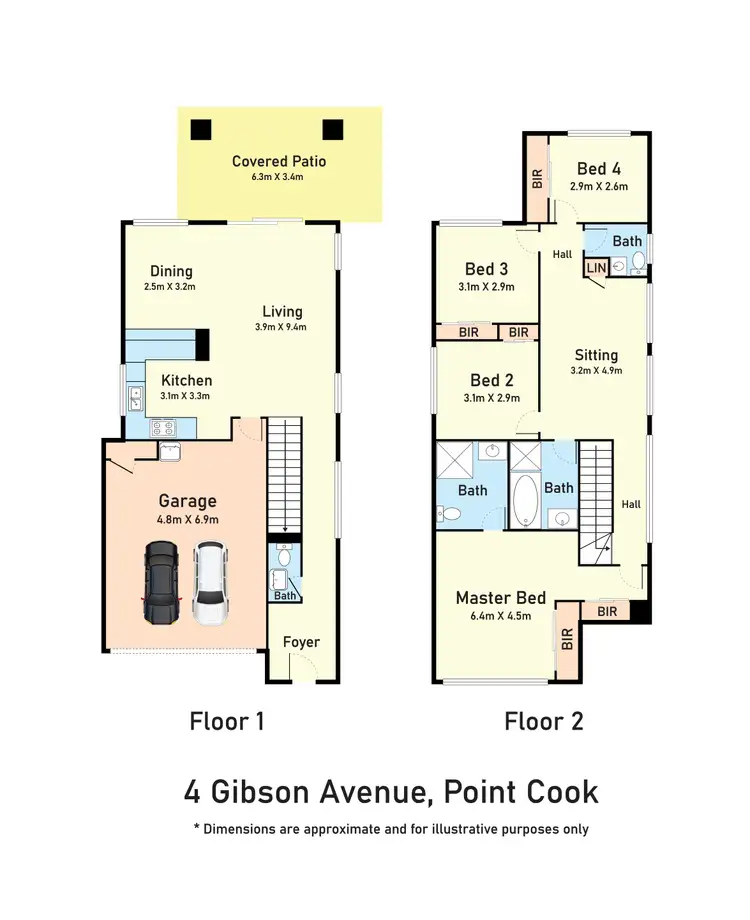 Floorplan of Homely house listing, 4 Gibson Avenue, Point Cook VIC 3030