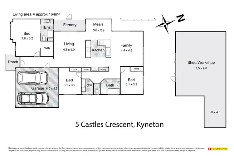 Floorplan of Homely house listing, 5 Castles Cres, Kyneton VIC 3444