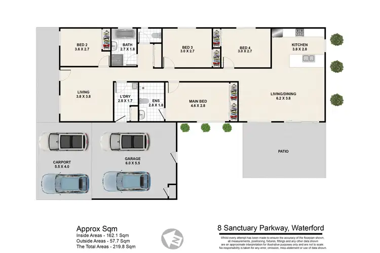 Floorplan of Homely house listing, 8 Sanctuary Pkwy, Waterford QLD 4133