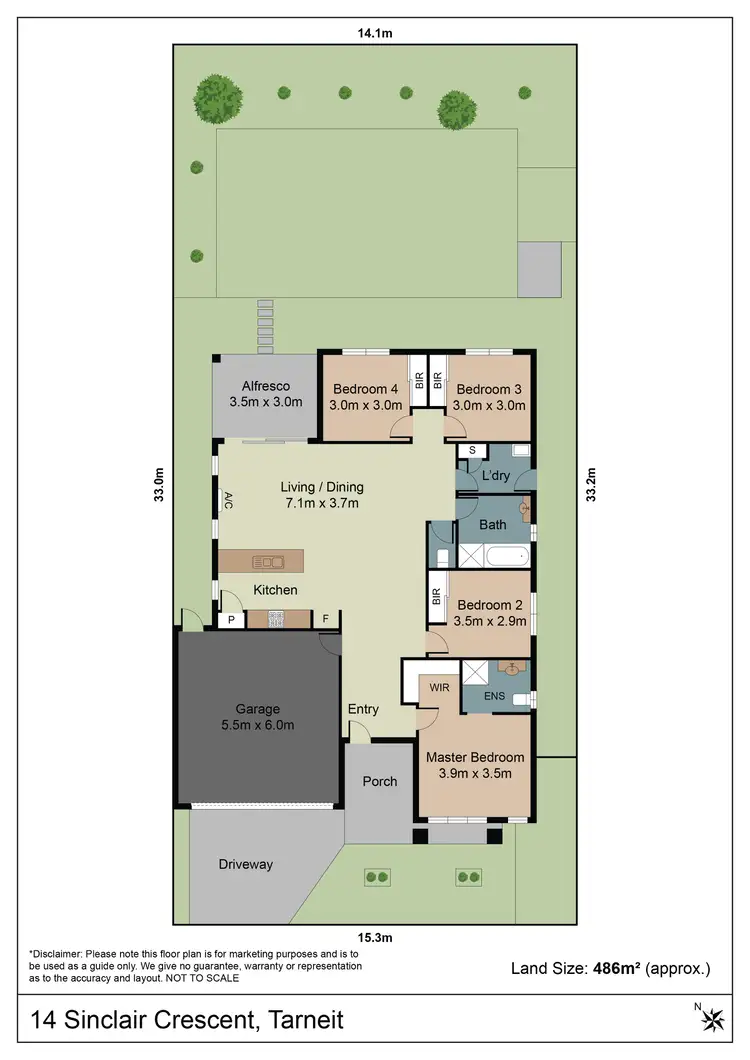Floorplan of Homely house listing, 14 Sinclair Crescent, Tarneit VIC 3029