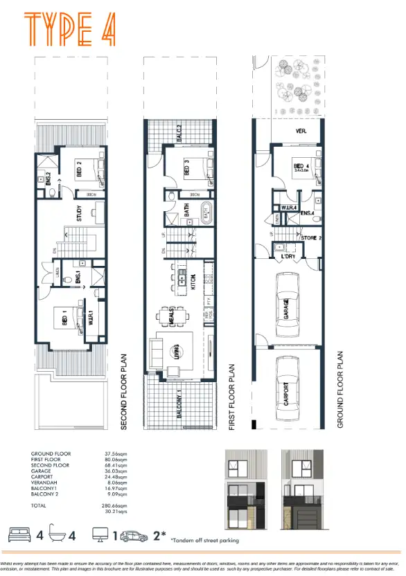 Floorplan of Homely townhouse listing, 9 Shoreline Cr, Carrum Downs VIC 3201