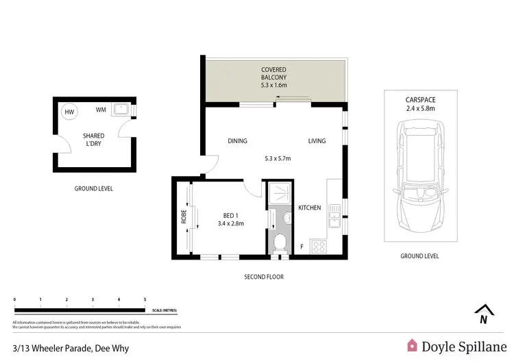Floorplan of Homely apartment listing, 3/13 Wheeler Parade, Dee Why NSW 2099