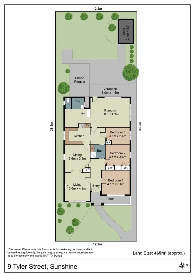 Floorplan of Homely house listing, 9 Tyler Street, Sunshine VIC 3020