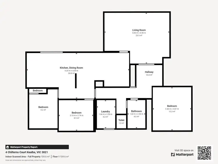 Floorplan of Homely house listing, 4 Chilterns Ct, Kealba VIC 3021