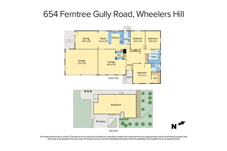 Floorplan of Homely house listing, 654 Ferntree Gully Rd, Wheelers Hill VIC 3150