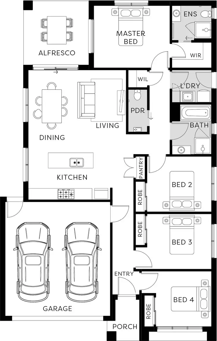 Floorplan of Homely house listing, 21 Natal Place, Ocean Grove VIC 3226