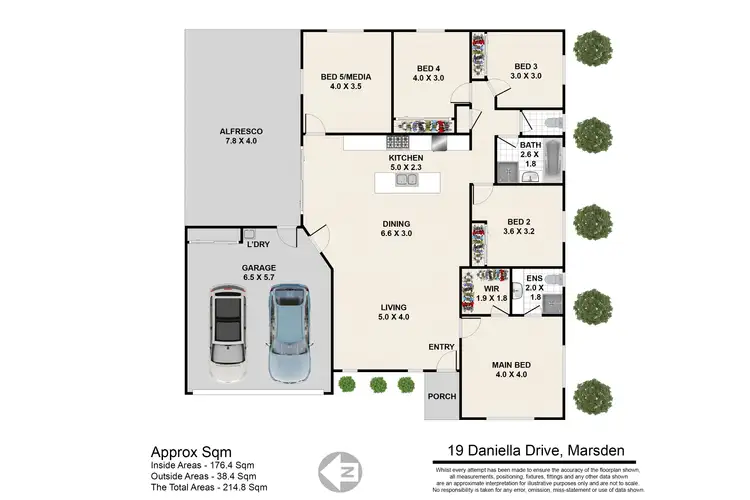 Floorplan of Homely house listing, 19 Daniella Dr, Marsden QLD 4132