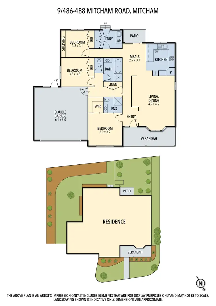 Floorplan of Homely unit listing, 9/486-488 Mitcham Rd, Mitcham VIC 3132