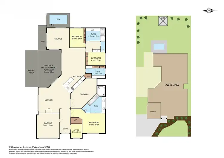 Floorplan of Homely house listing, 23 Lavender Avenue, Pakenham VIC 3810