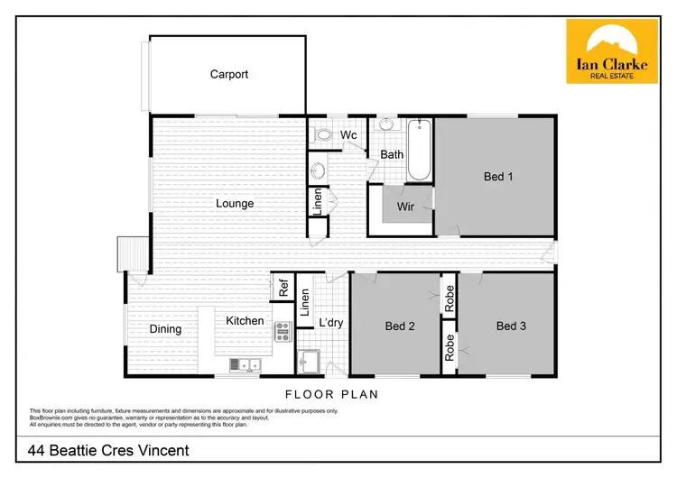 Floorplan of Homely house listing, 44 Beattie Cres, Vincent QLD 4814