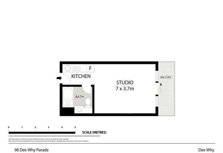 Floorplan of Homely apartment listing, 10/98 Dee Why Parade, Dee Why NSW 2099