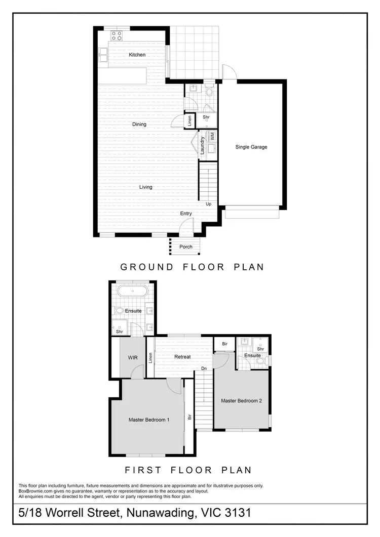 Floorplan of Homely townhouse listing, 5/18 Worrell Street, Nunawading VIC 3131
