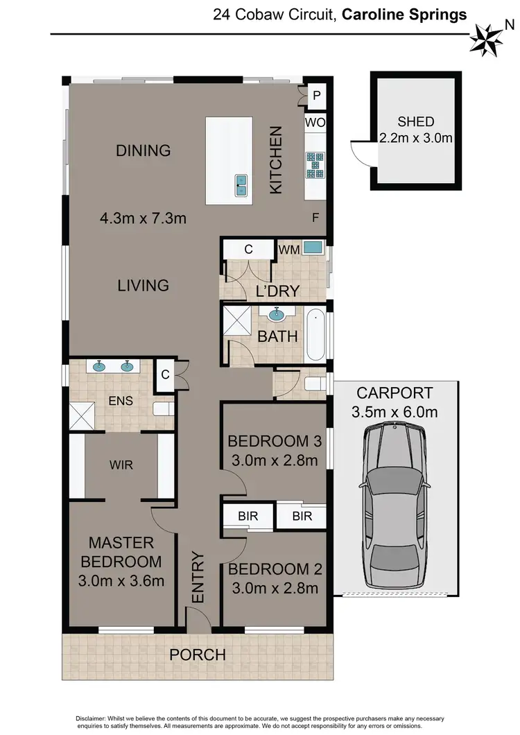 Floorplan of Homely house listing, 24 Cobaw Cct, Caroline Springs VIC 3023