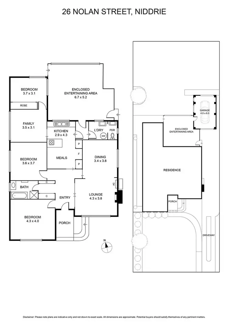 Floorplan of Homely house listing, 26 Nolan St, Niddrie VIC 3042