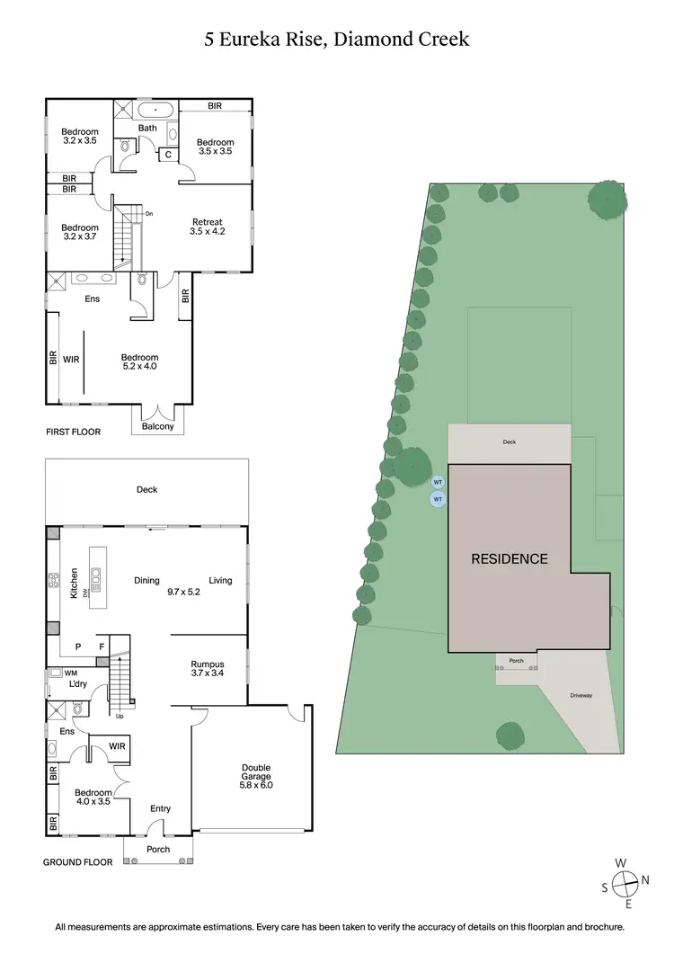 Floorplan of Homely house listing, 5 Eureka Rise, Diamond Creek VIC 3089