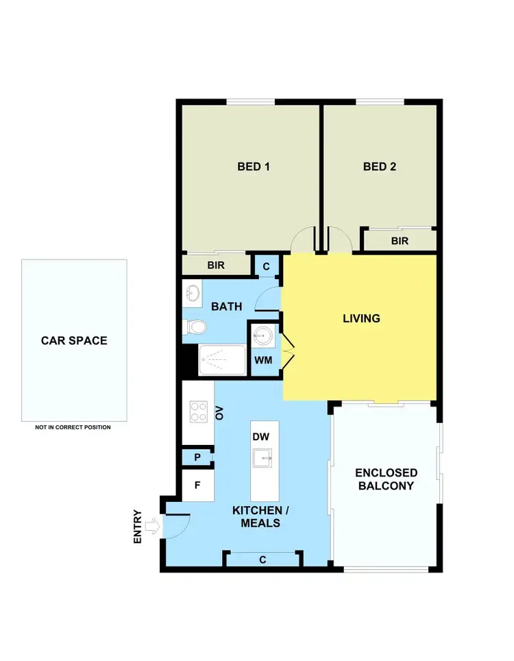 Floorplan of Homely apartment listing, 610/1 Olive York Way, Brunswick West VIC 3055