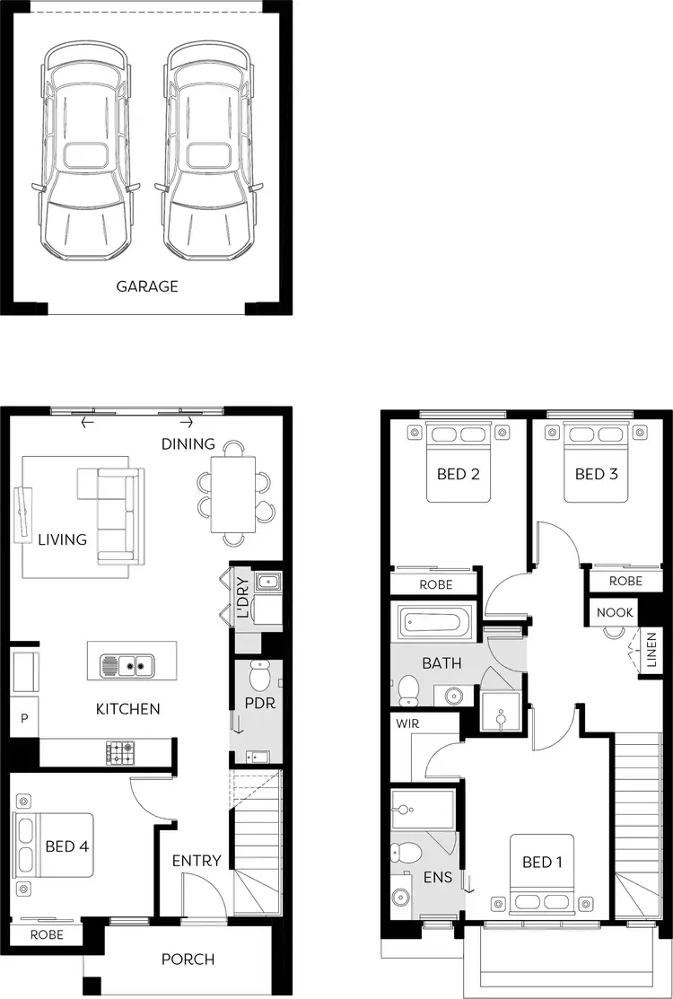 Floorplan of Homely townhouse listing, 6 Generation Dr, Clyde North VIC 3978