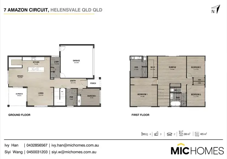 Floorplan of Homely house listing, 7 Amazon Cct, Helensvale QLD 4212