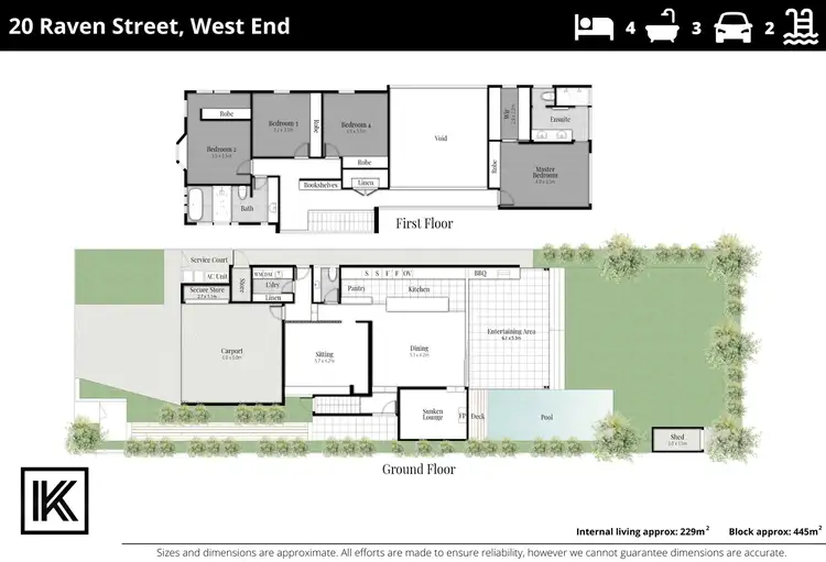 Floorplan of Homely house listing, 20 Raven St, West End QLD 4101