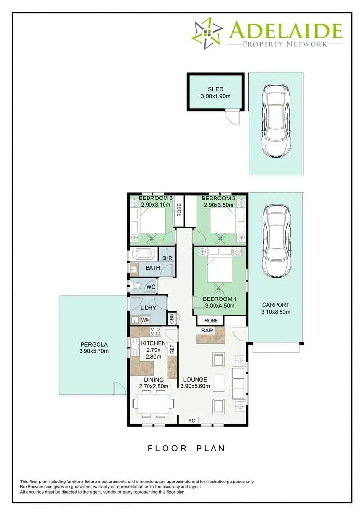 Floorplan of Homely house listing, 307 Kings Rd, Paralowie SA 5108