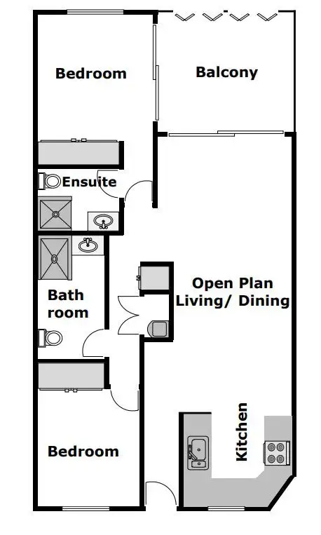 Floorplan of Homely apartment listing, 313/41-51 Oonoonba Rd, Idalia QLD 4811