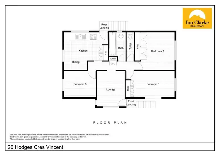 Floorplan of Homely house listing, 26 Hodges Cres, Vincent QLD 4814