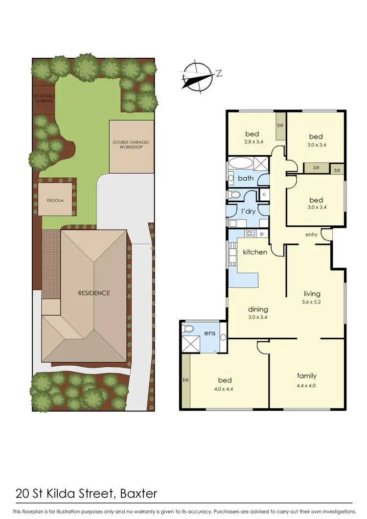 Floorplan of Homely house listing, 20 St Kilda St, Baxter VIC 3911