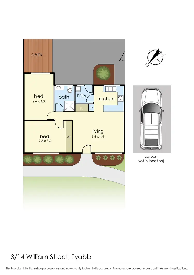 Floorplan of Homely house listing, 3/14 William St, Tyabb VIC 3913