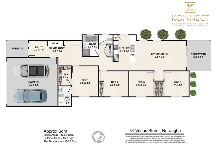Floorplan of Homely house listing, 34 Venus St, Narangba QLD 4504