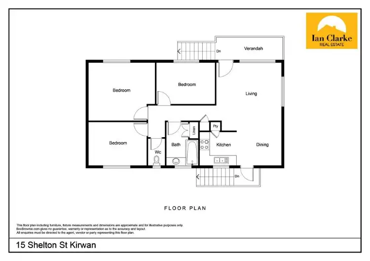 Floorplan of Homely house listing, 15 Shelton St, Kirwan QLD 4817