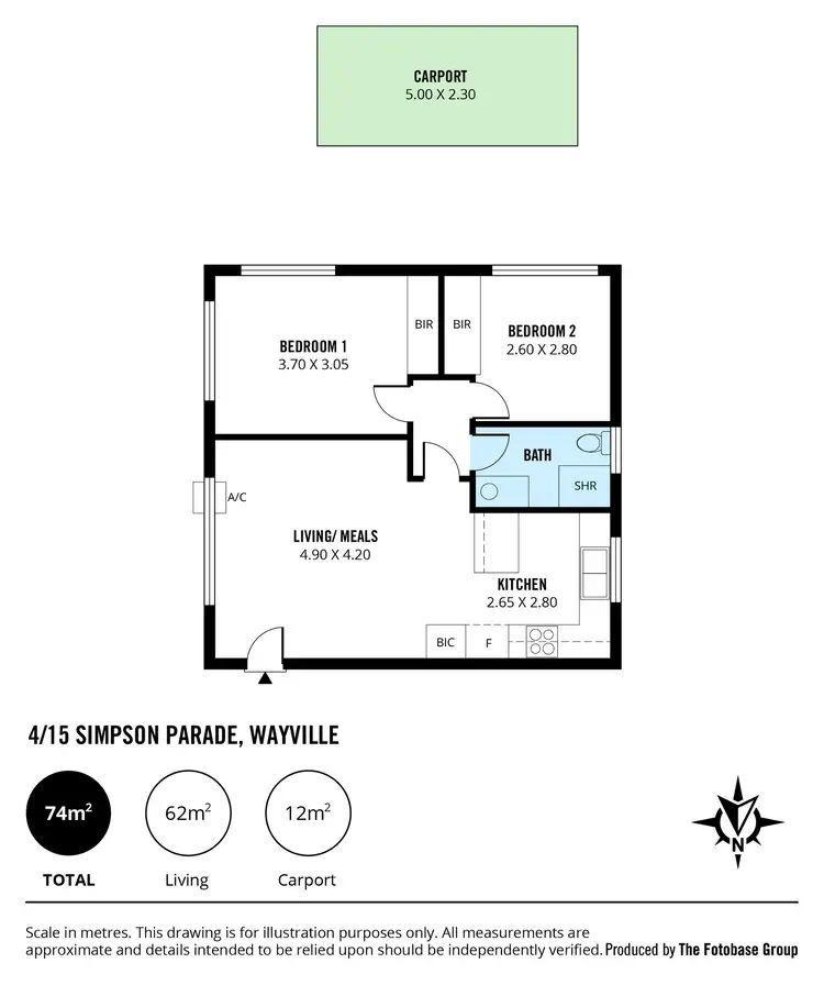 Floorplan of Homely unit listing, 3/15 Simpson Parade, Goodwood SA 5034