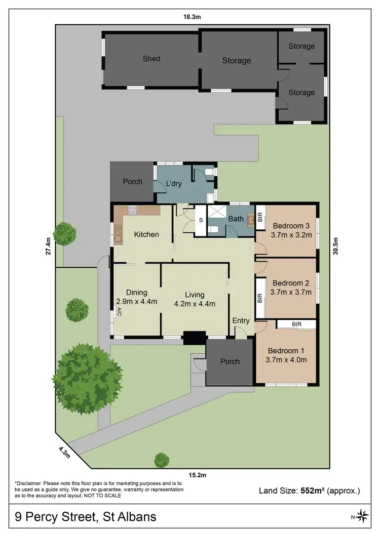 Floorplan of Homely house listing, 9 Percy Street, St Albans VIC 3021