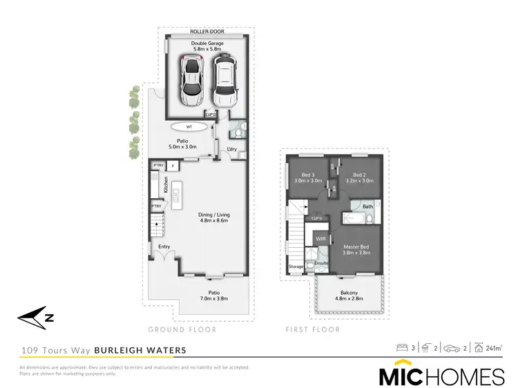 Floorplan of Homely townhouse listing, 109 Tours Way, Burleigh Waters QLD 4220