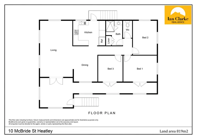 Floorplan of Homely house listing, 10 McBride St, Heatley QLD 4814