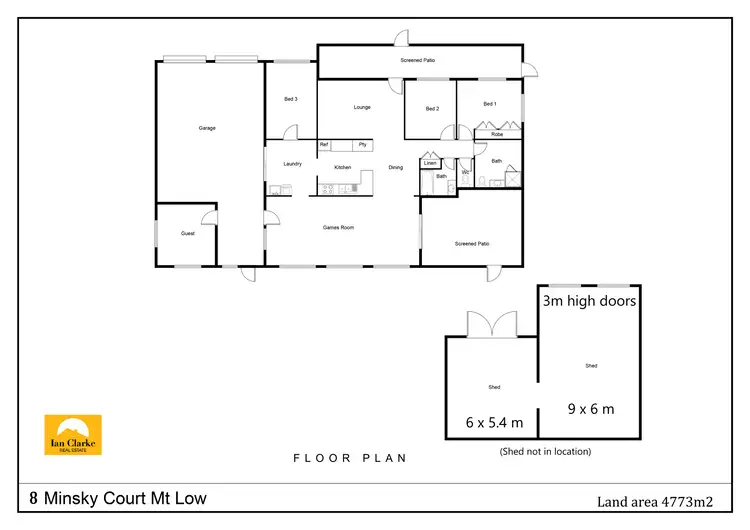 Floorplan of Homely house listing, 8 Minsky Ct, Mount Low QLD 4818
