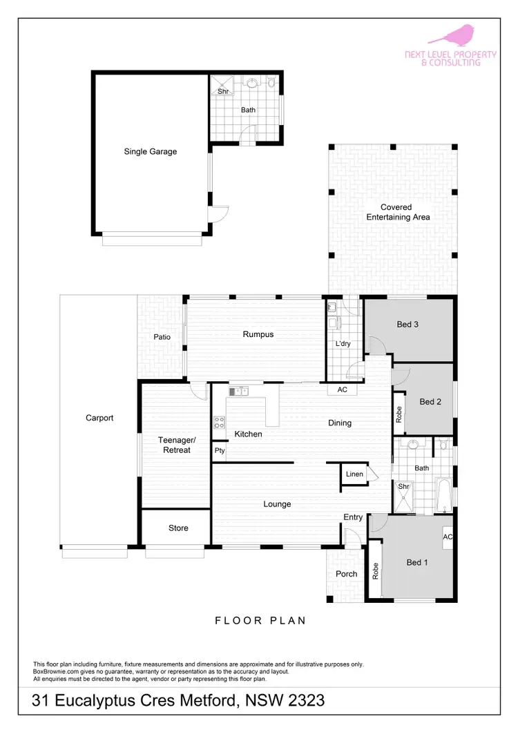 Floorplan of Homely house listing, 31 Eucalyptus Cres, Metford NSW 2323