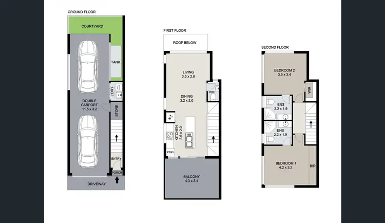 Floorplan of Homely apartment listing, 14/100 Glenlyon St, Gladstone Central QLD 4680