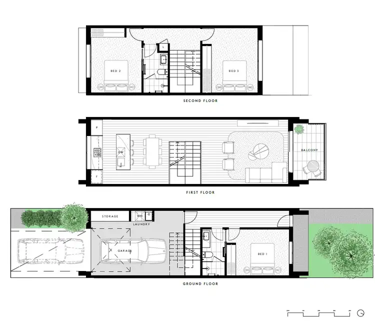 Floorplan of Homely townhouse listing, 2 Bocconcini Walk, Mill Park VIC 3082