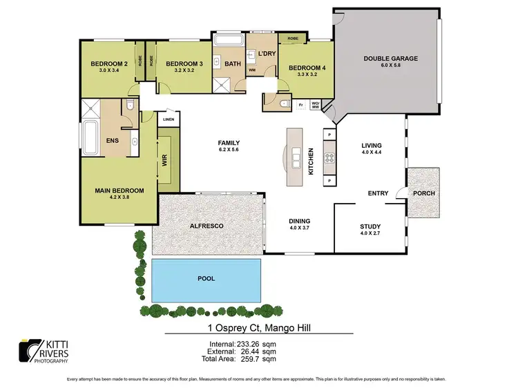 Floorplan of Homely house listing, 1 Osprey Ct, Mango Hill QLD 4509