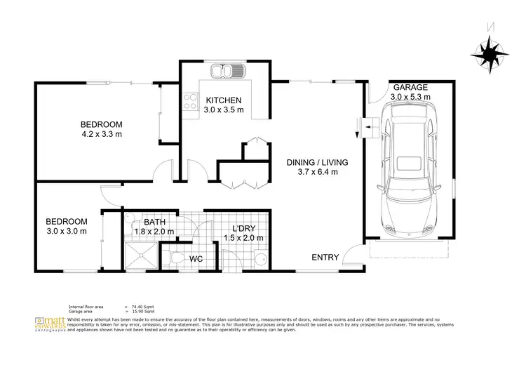 Floorplan of Homely unit listing, 1/41a Ramsay St, South Toowoomba QLD 4350