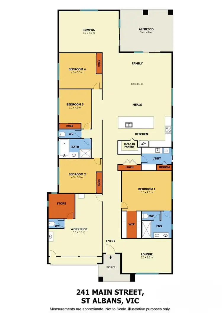 Floorplan of Homely house listing, 241 Main Rd W, St Albans VIC 3021