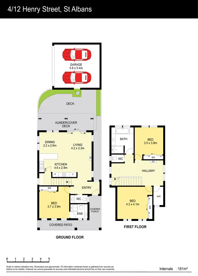 Floorplan of Homely townhouse listing, 4/12 Henry St, St Albans VIC 3021