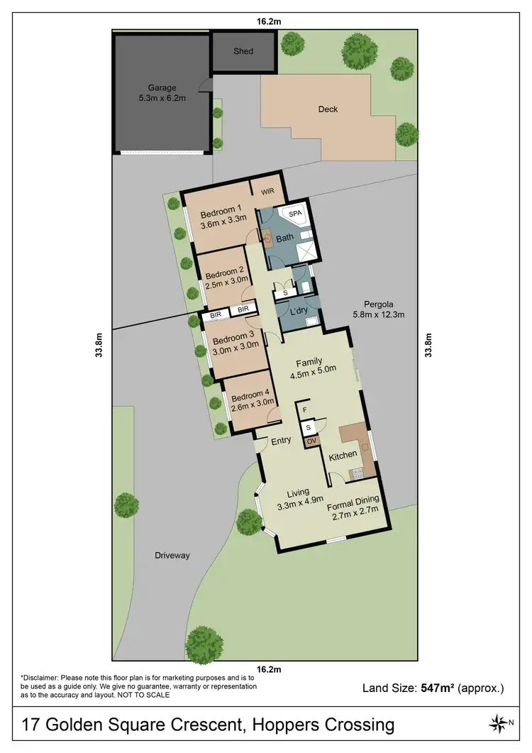 Floorplan of Homely house listing, 17 Golden Square Cres, Hoppers Crossing VIC 3029