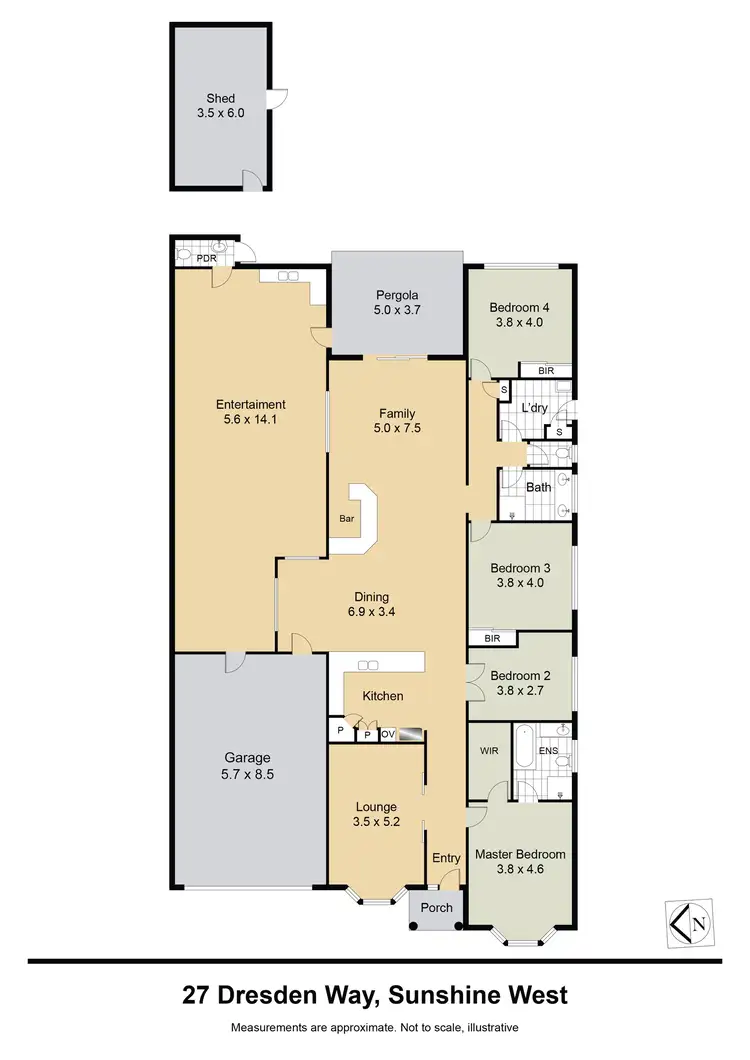 Floorplan of Homely house listing, 27 Dresden Way, Sunshine West VIC 3020