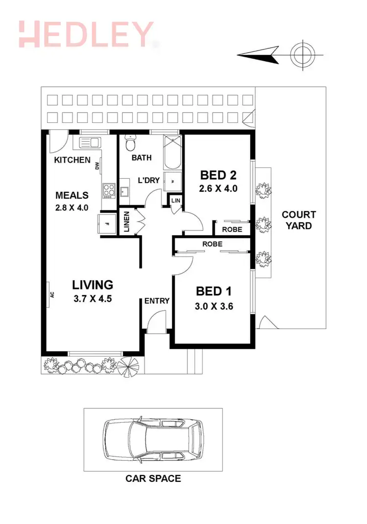 Floorplan of Homely unit listing, 1/67 Blyth St, Brunswick VIC 3056