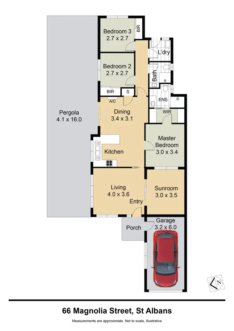 Floorplan of Homely house listing, 66 Magnolia St, St Albans VIC 3021