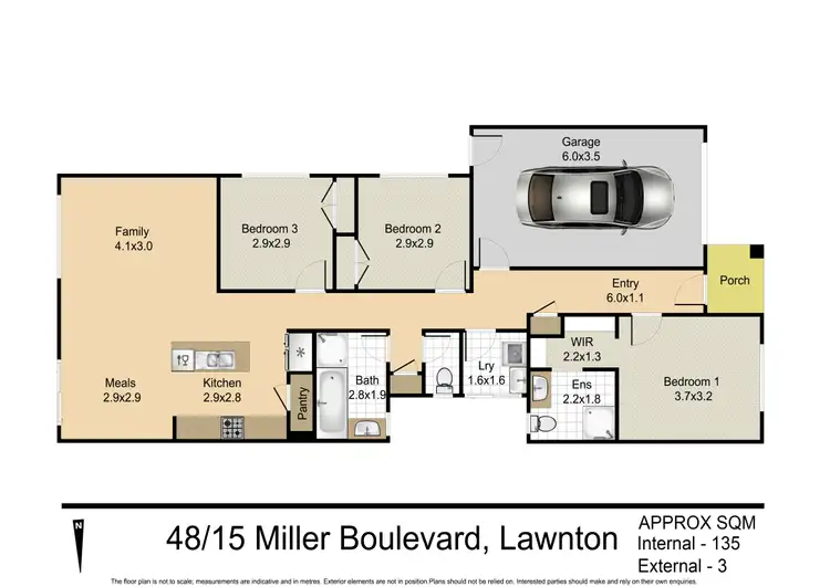 Floorplan of Homely house listing, 48/15 Miller Bvd, Lawnton QLD 4501